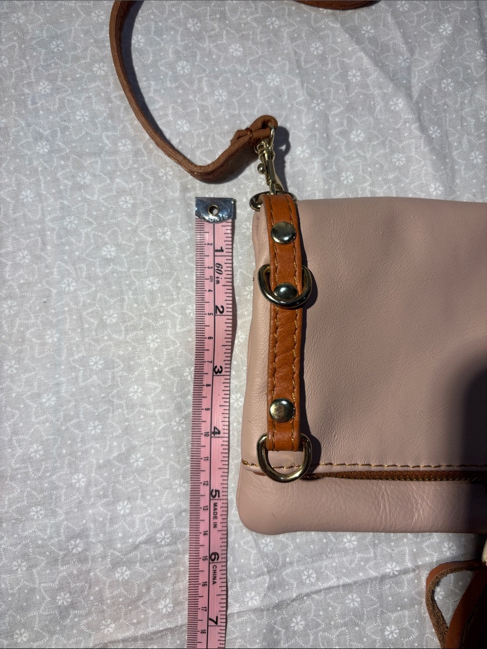 Vera Pelle Italian Leather Wristlet/Crossbody Purse - Picture 6 of 16